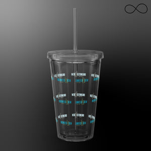 UNL DEW Clear plastic tumbler