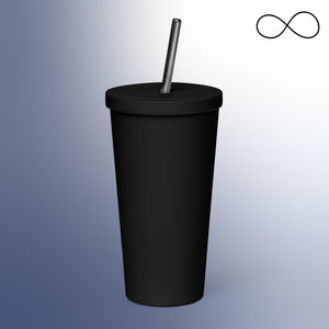 UD Insulated tumbler with a straw