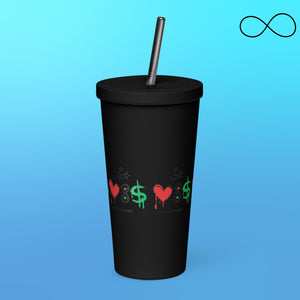 UD 10 Insulated tumbler with a straw