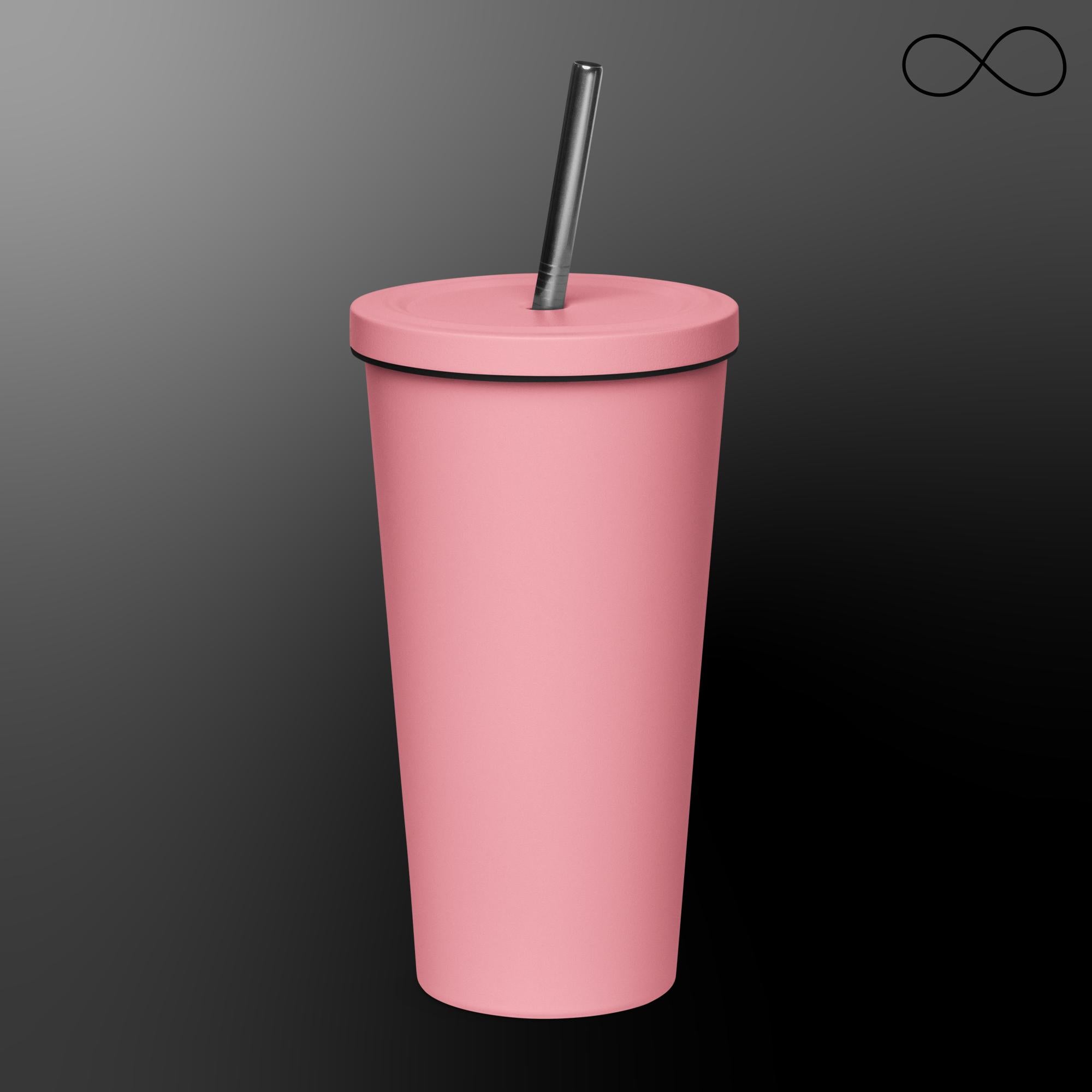 UD Insulated tumbler with a straw