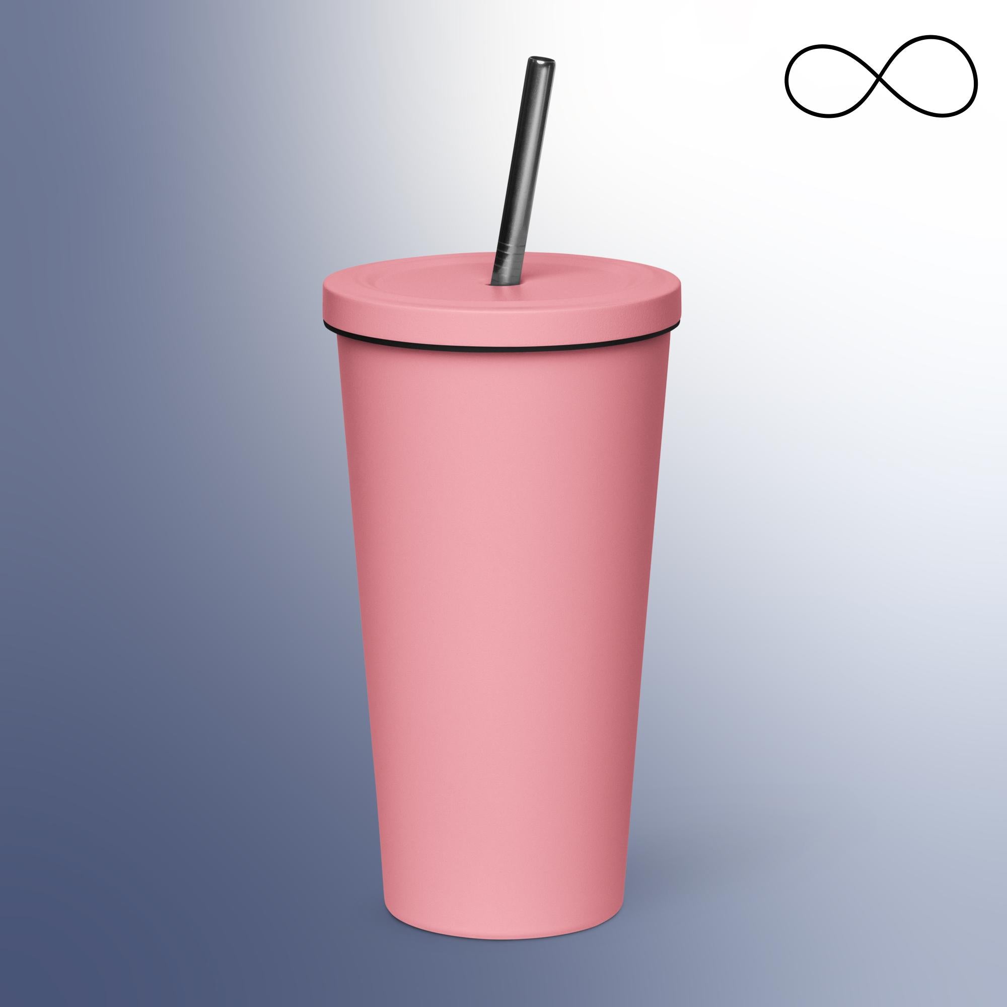 UD Insulated tumbler with a straw