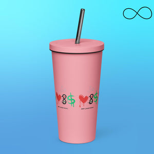 UD 10 Insulated tumbler with a straw