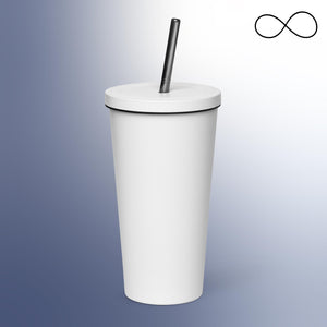 UD Insulated tumbler with a straw