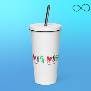 UD 10 Insulated tumbler with a straw