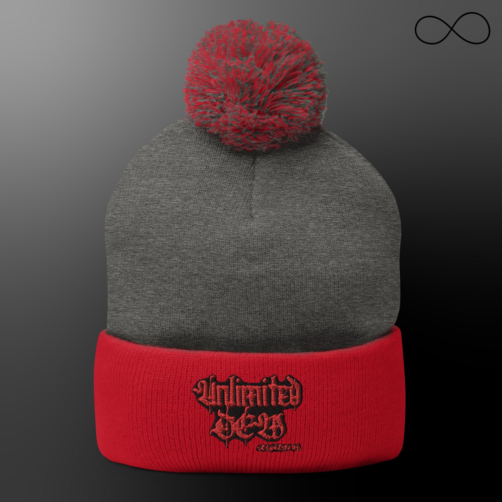 UNL DEW 14 Pom-Pom Beanie