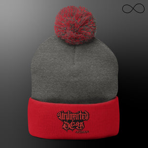 UNL DEW 14 Pom-Pom Beanie