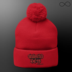 UNL DEW 14 Pom-Pom Beanie