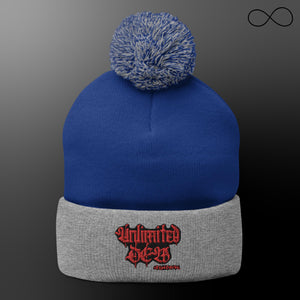 UNL DEW 14 Pom-Pom Beanie