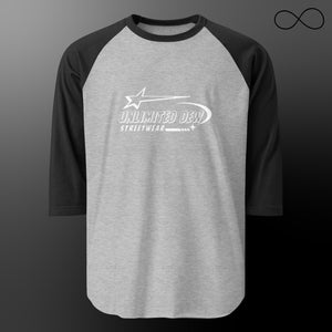 UNL DEW 15 3/4 sleeve raglan shirt