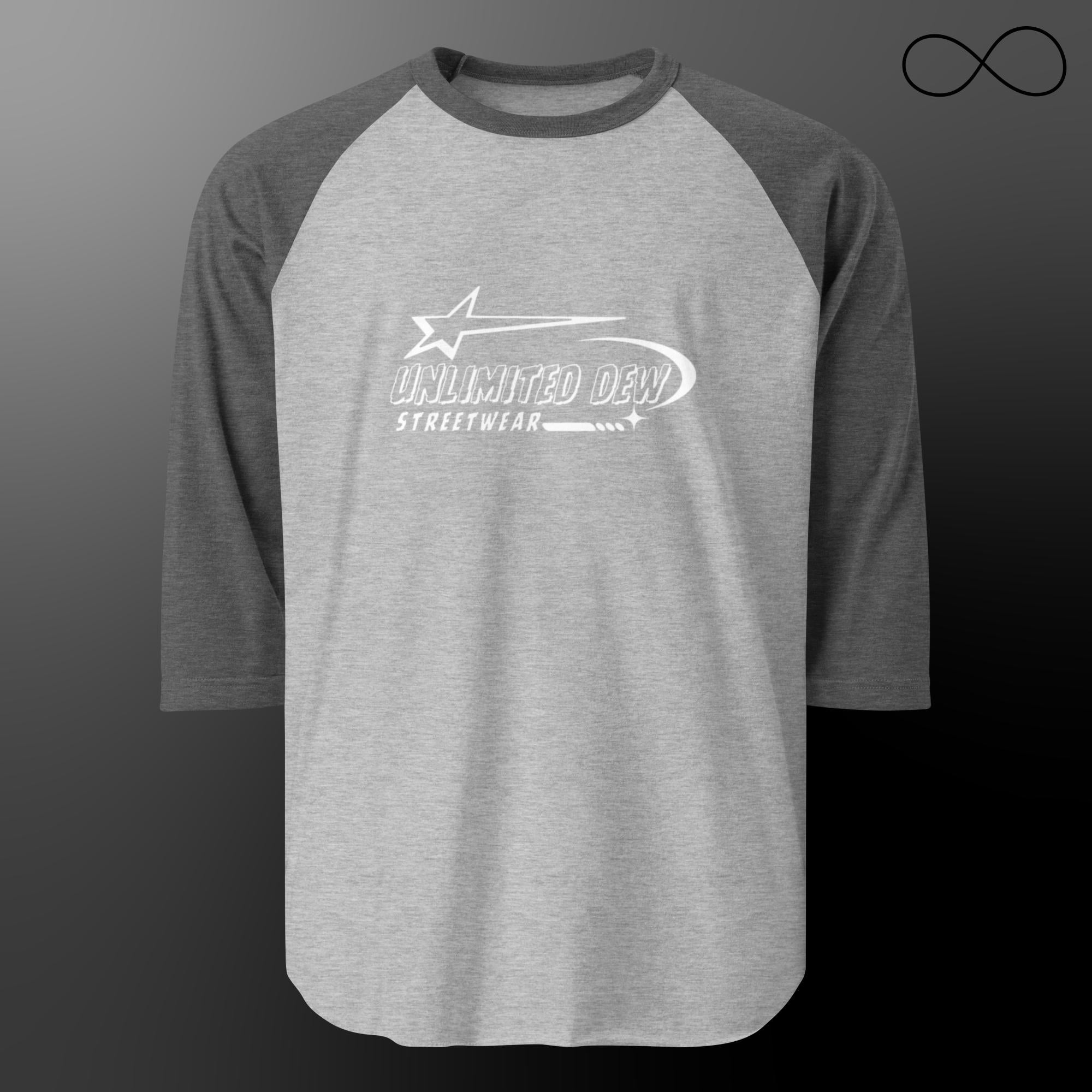 UNL DEW 15 3/4 sleeve raglan shirt