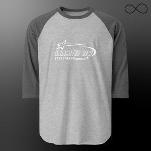 UNL DEW 15 3/4 sleeve raglan shirt