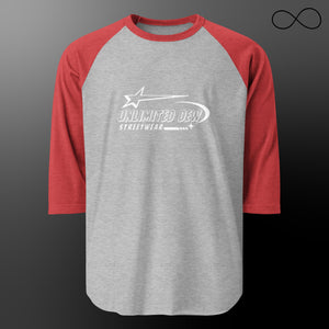 UNL DEW 15 3/4 sleeve raglan shirt