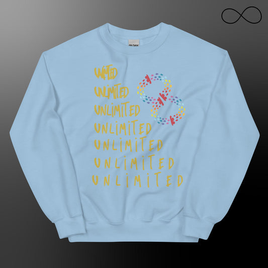 Sudadera unisex Espacios ilimitados