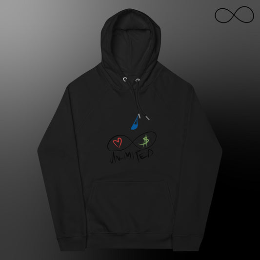 Self Love Unisex Raglan Eco Hoodie