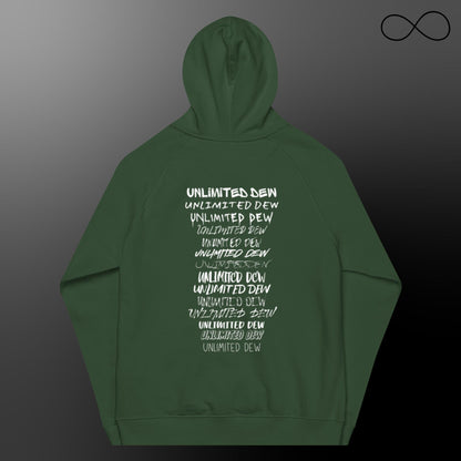 Multiple Fonts Unisex Eco Raglan Hoodie