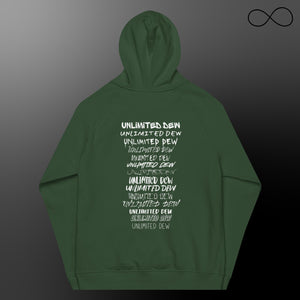 multiple fonts Unisex eco raglan hoodie