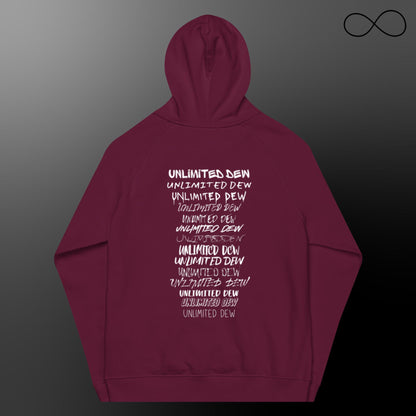 Multiple Fonts Unisex Eco Raglan Hoodie