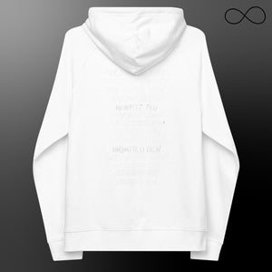 MULTIPLE FONTS- reg- Unisex eco raglan hoodie