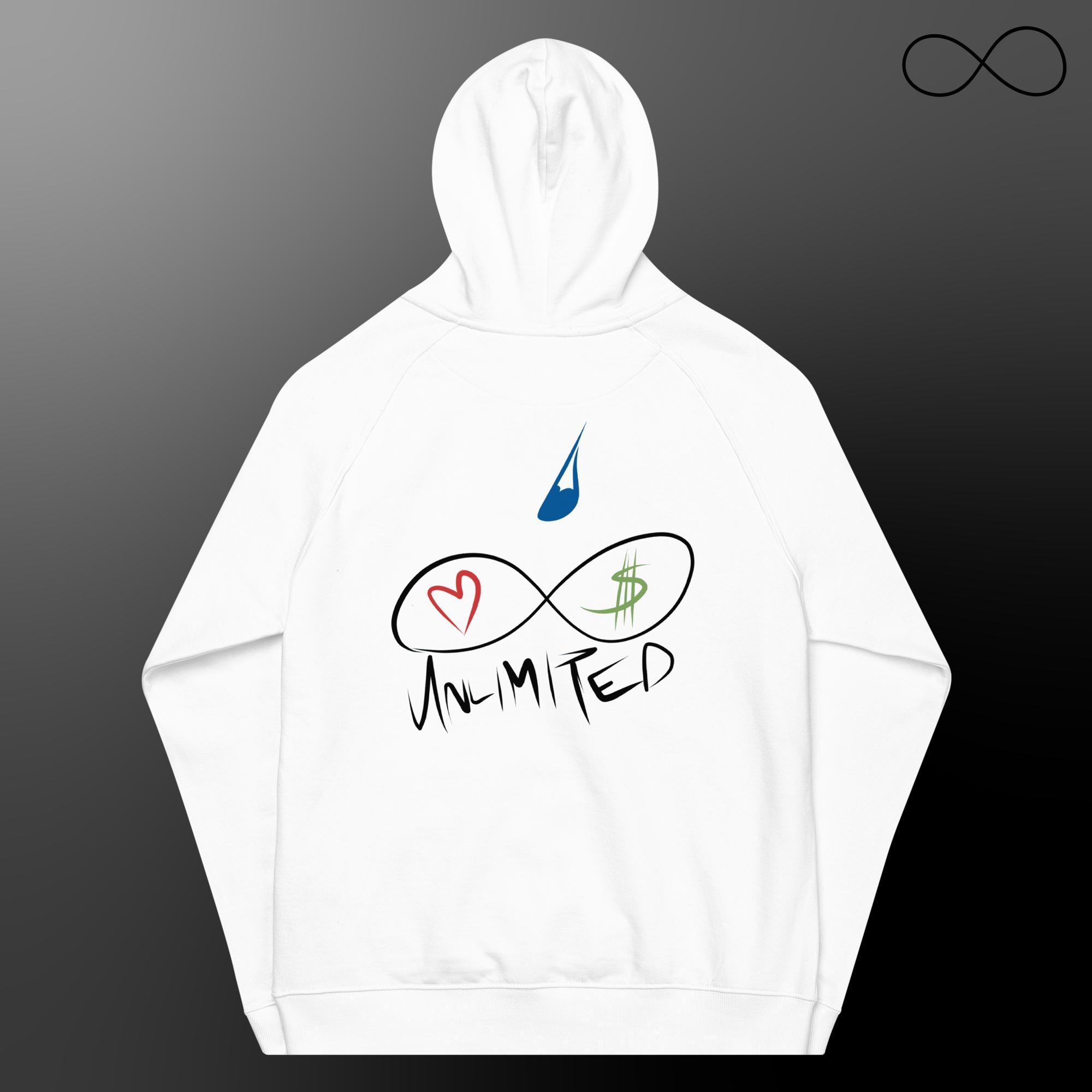 unlimited dew 4 Unisex eco raglan hoodie