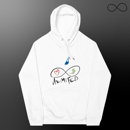 Multiple Fonts Unisex Eco Raglan Hoodie