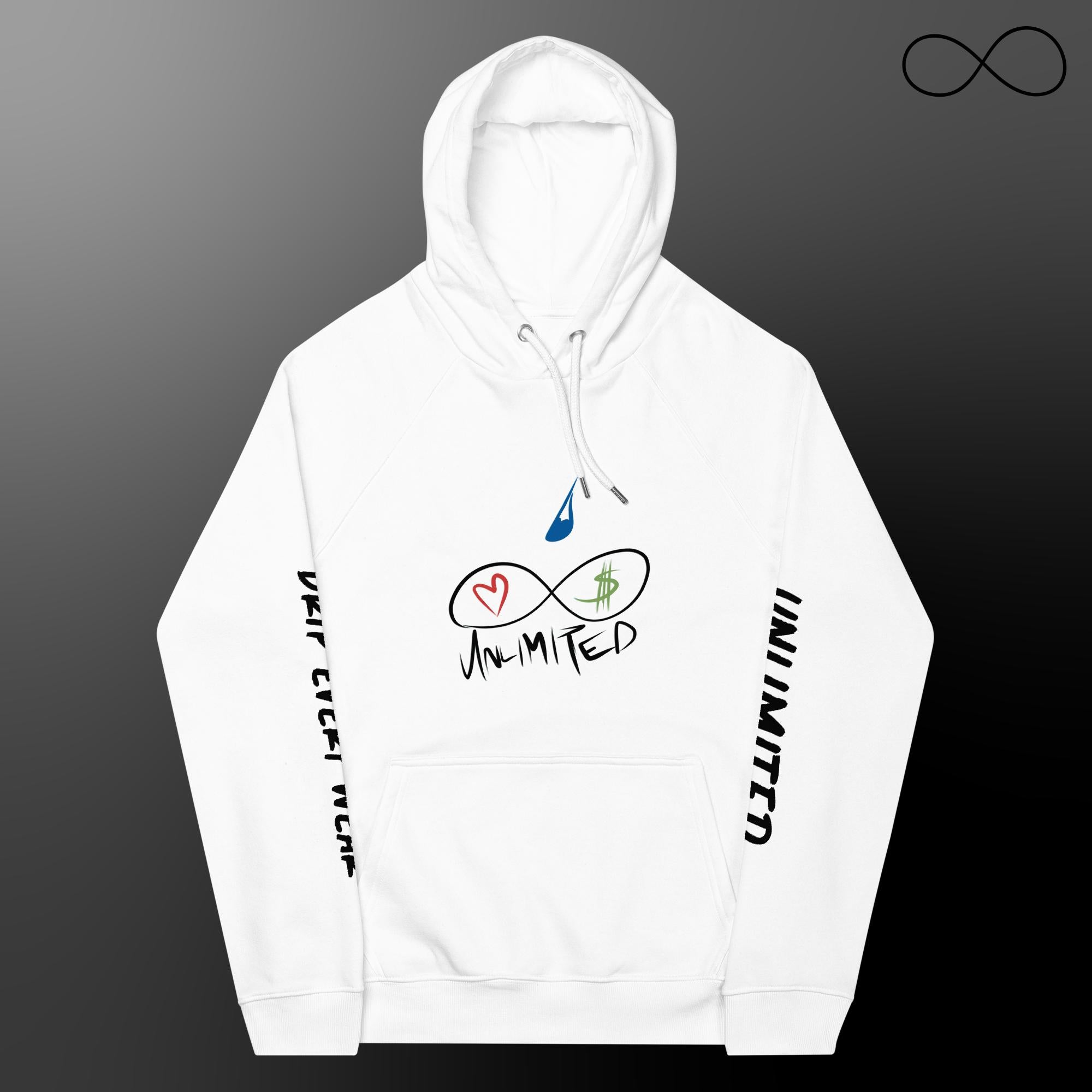 MULTIPLE FONTS DOS Unisex eco raglan hoodie