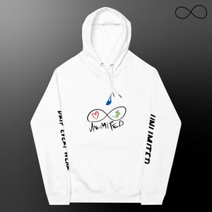 MULTIPLE FONTS DOS Unisex eco raglan hoodie