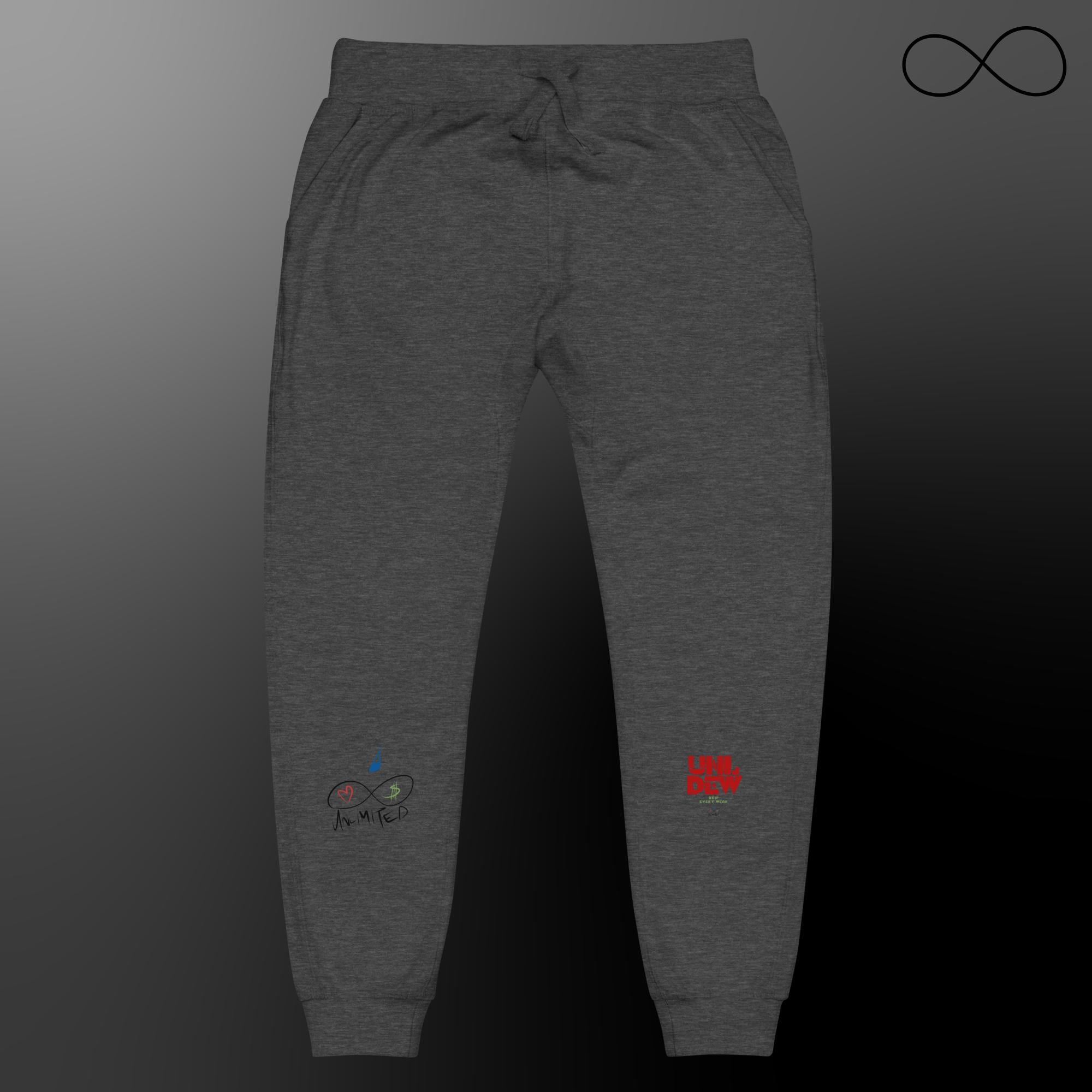 UNL DEW Red Unisex fleece sweatpants