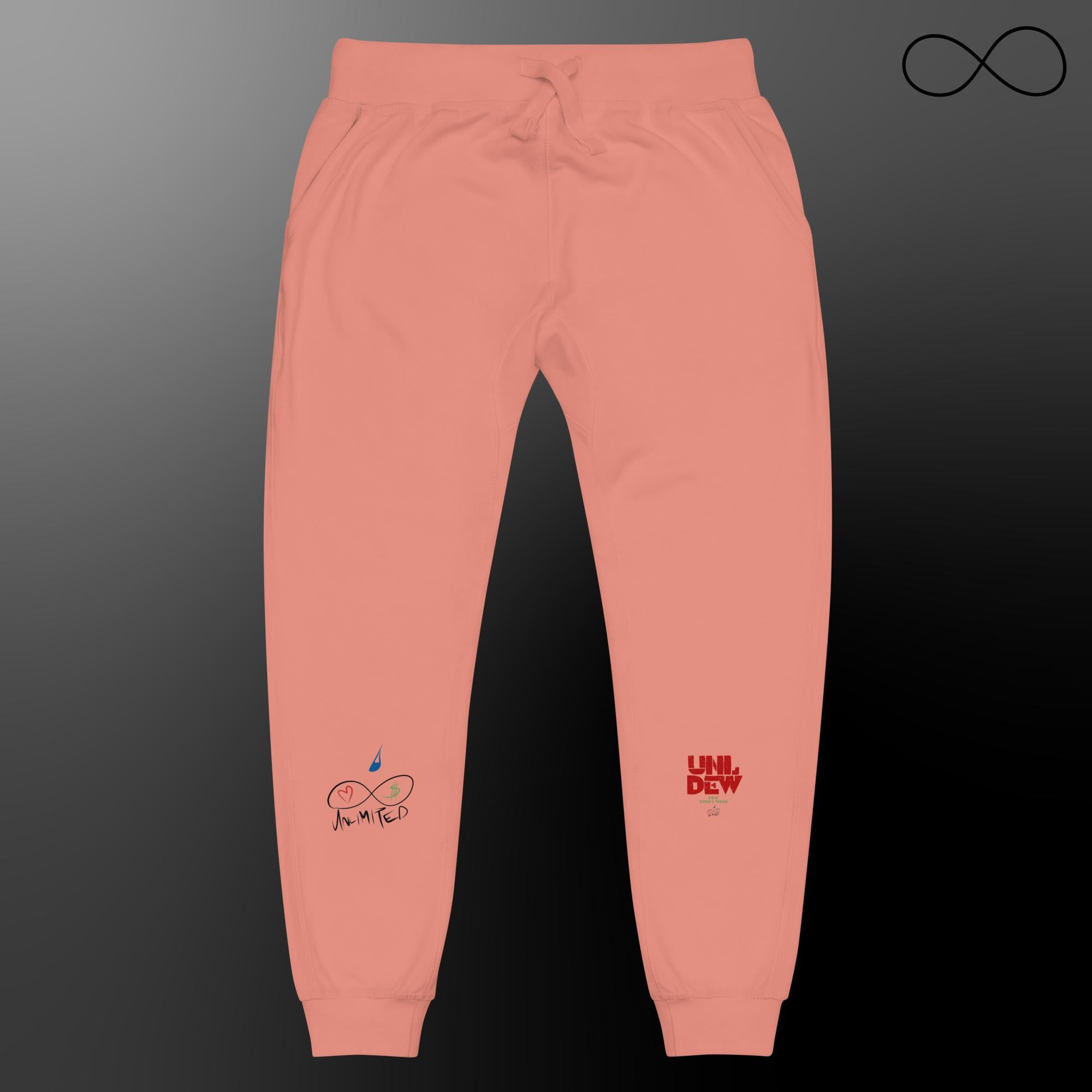 UNL DEW Red Unisex fleece sweatpants