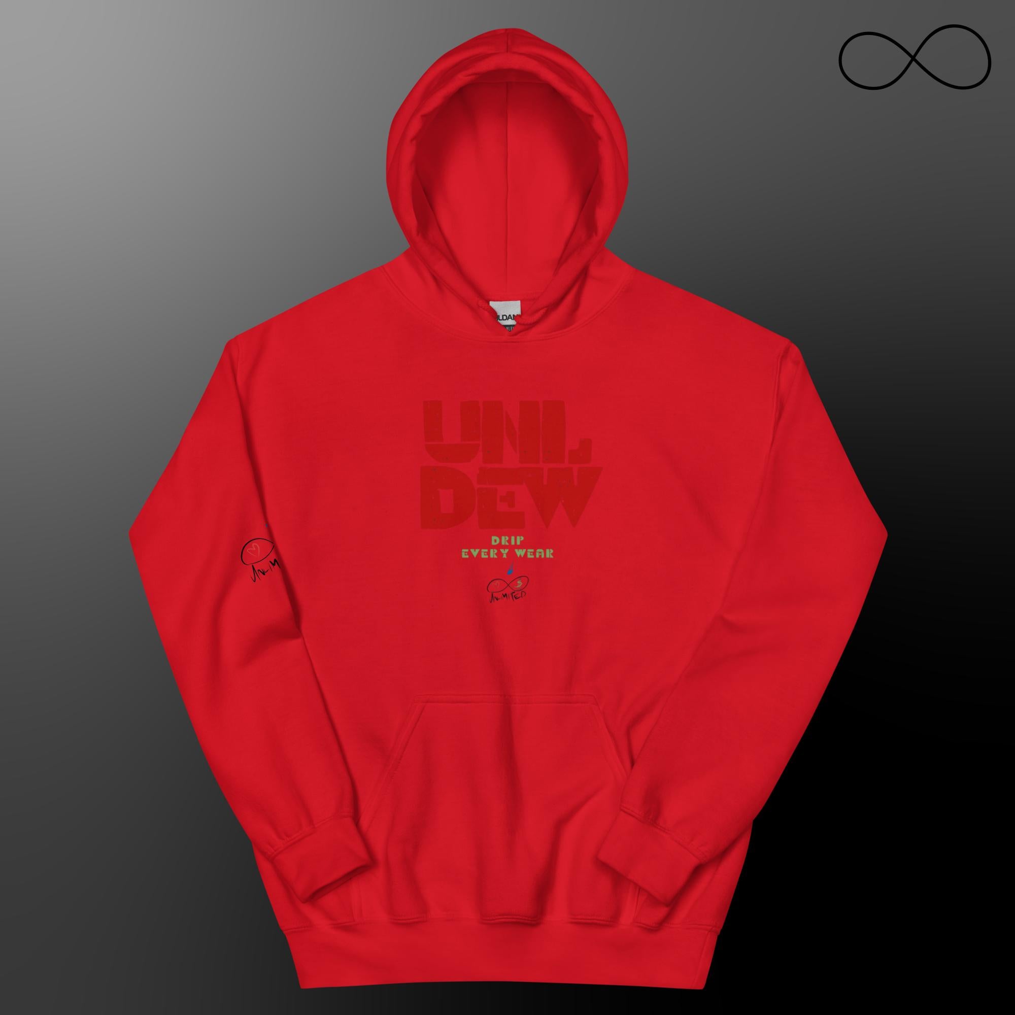 UNL DEW Red Unisex Hoodie