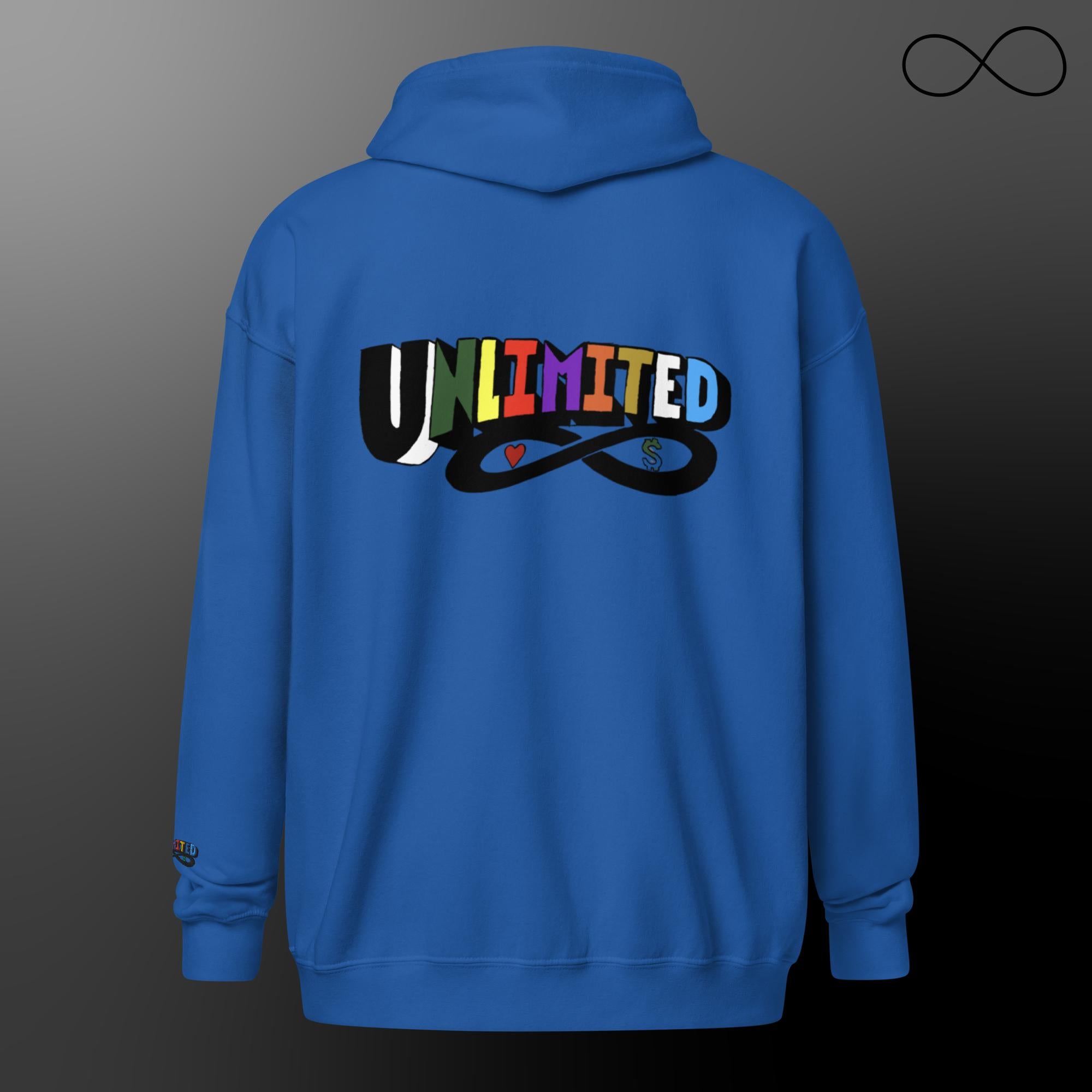 UN 1 Unisex heavy blend zip hoodie