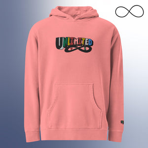 UN 1 Unisex pigment-dyed hoodie