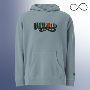 UN 1 Unisex pigment-dyed hoodie