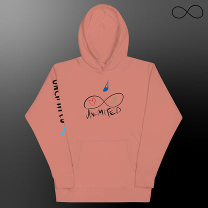 Sudadera unisex con múltiples fuentes ilimitadas