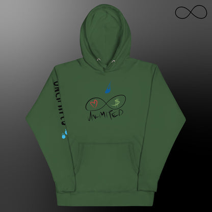 Sudadera unisex con múltiples fuentes ilimitadas