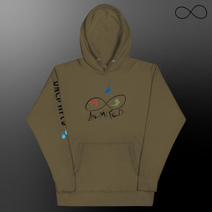 Sudadera unisex con múltiples fuentes ilimitadas