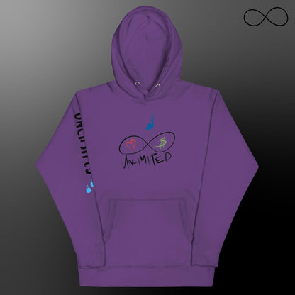 Sudadera unisex con múltiples fuentes ilimitadas