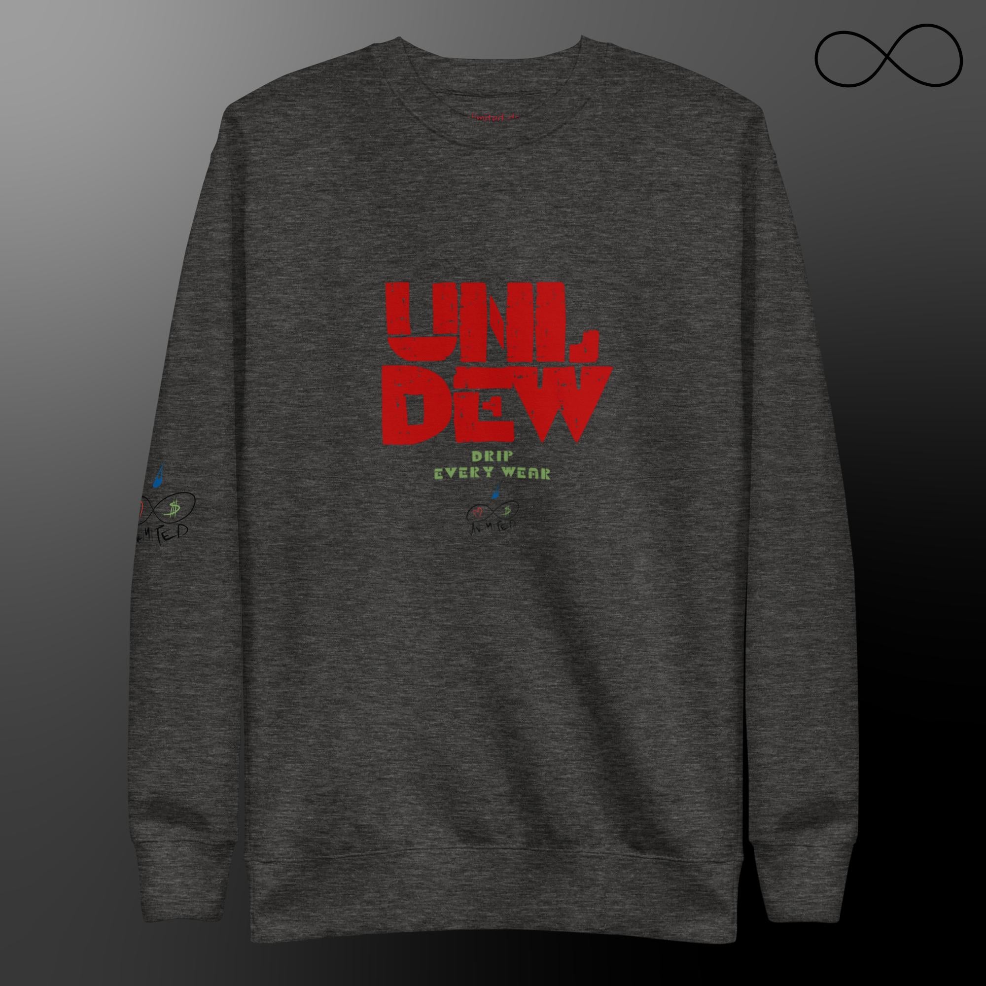 UNL DEW Red Unisex Premium Sweatshirt