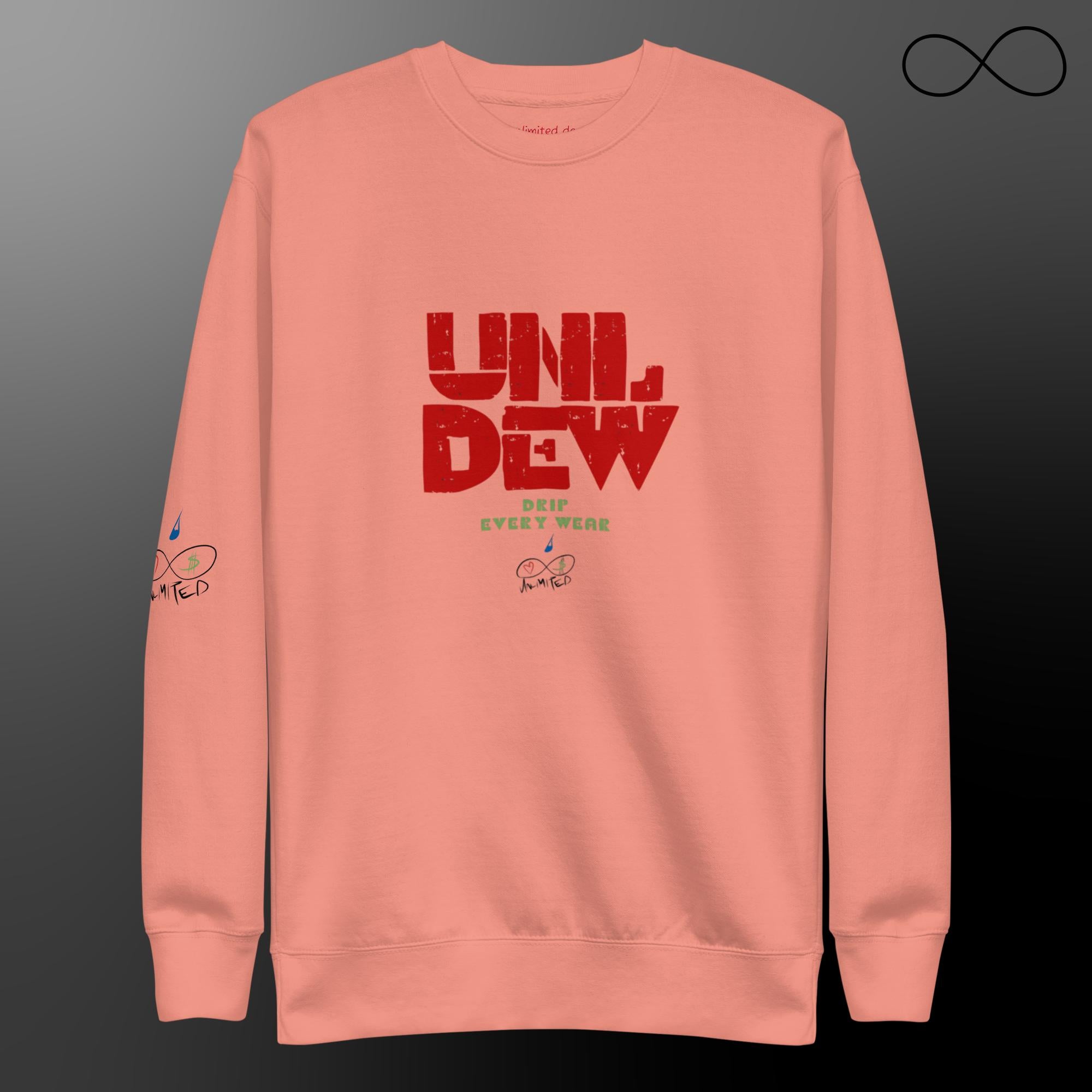 UNL DEW Red Unisex Premium Sweatshirt