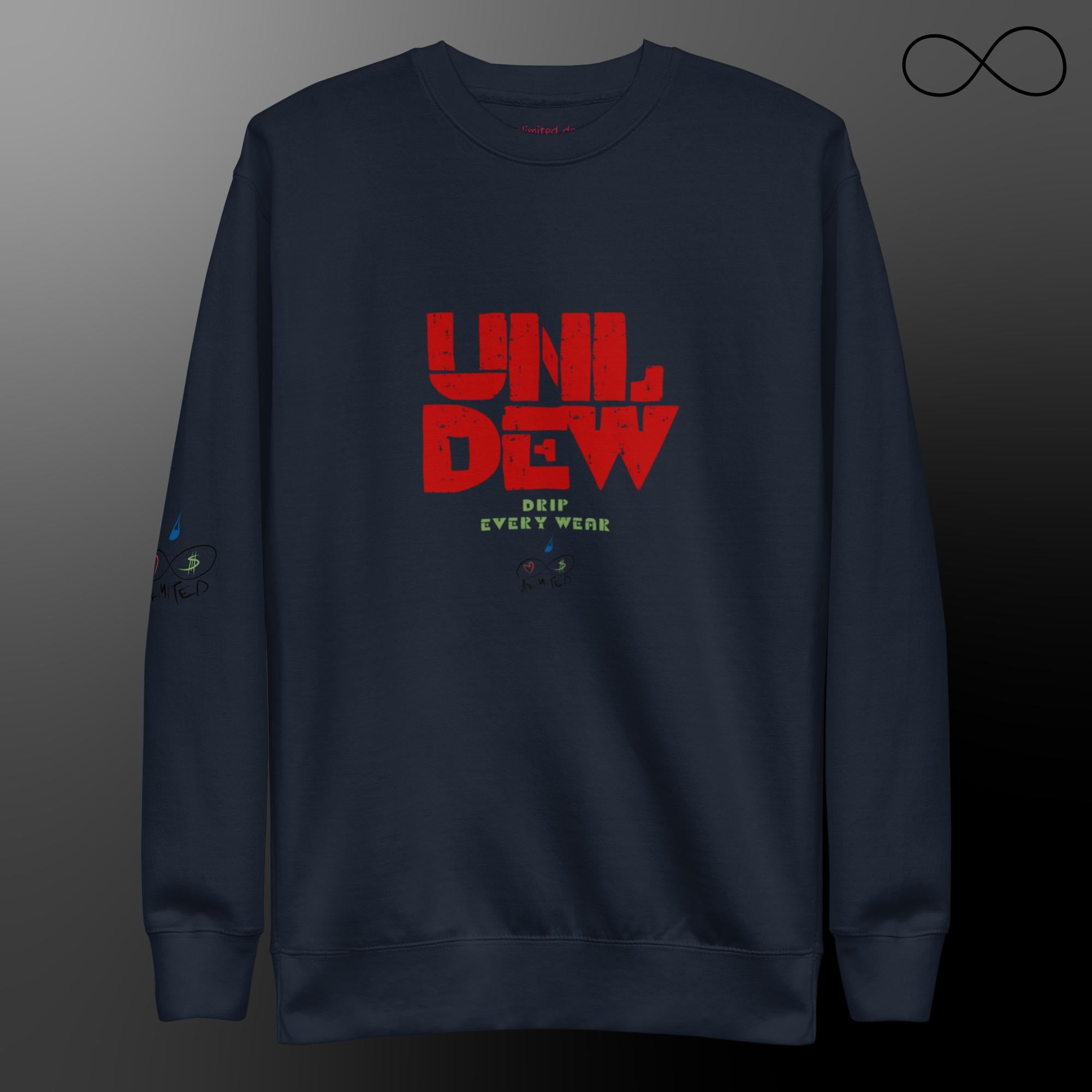 UNL DEW Red Unisex Premium Sweatshirt