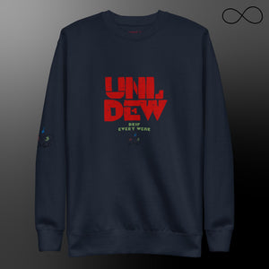 UNL DEW Red Unisex Premium Sweatshirt