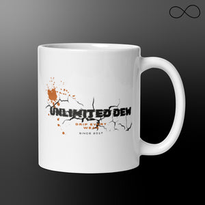 Unlimited Dew 7 White glossy mug