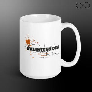 Unlimited Dew 7 White glossy mug