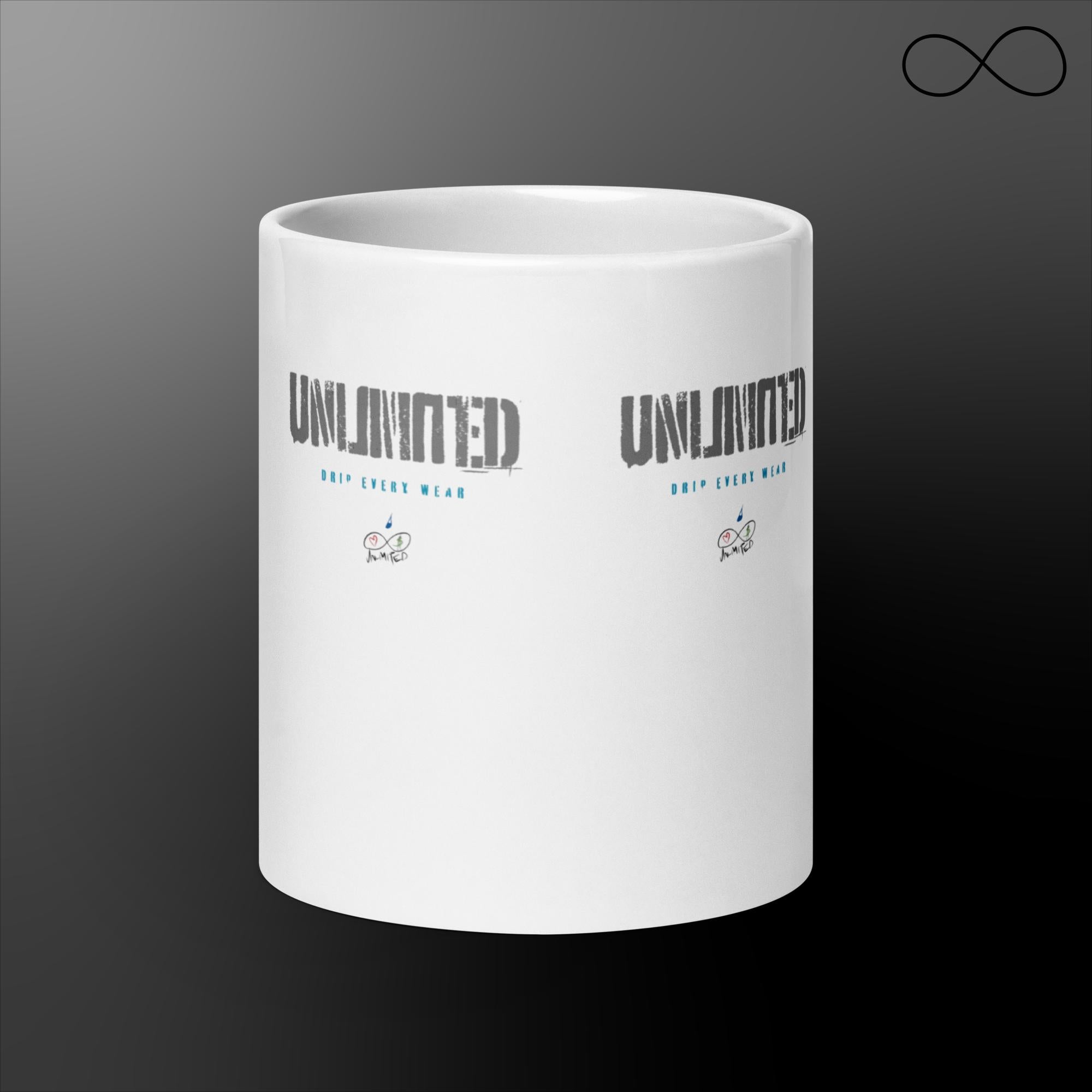 UNL DEW 3 White glossy mug