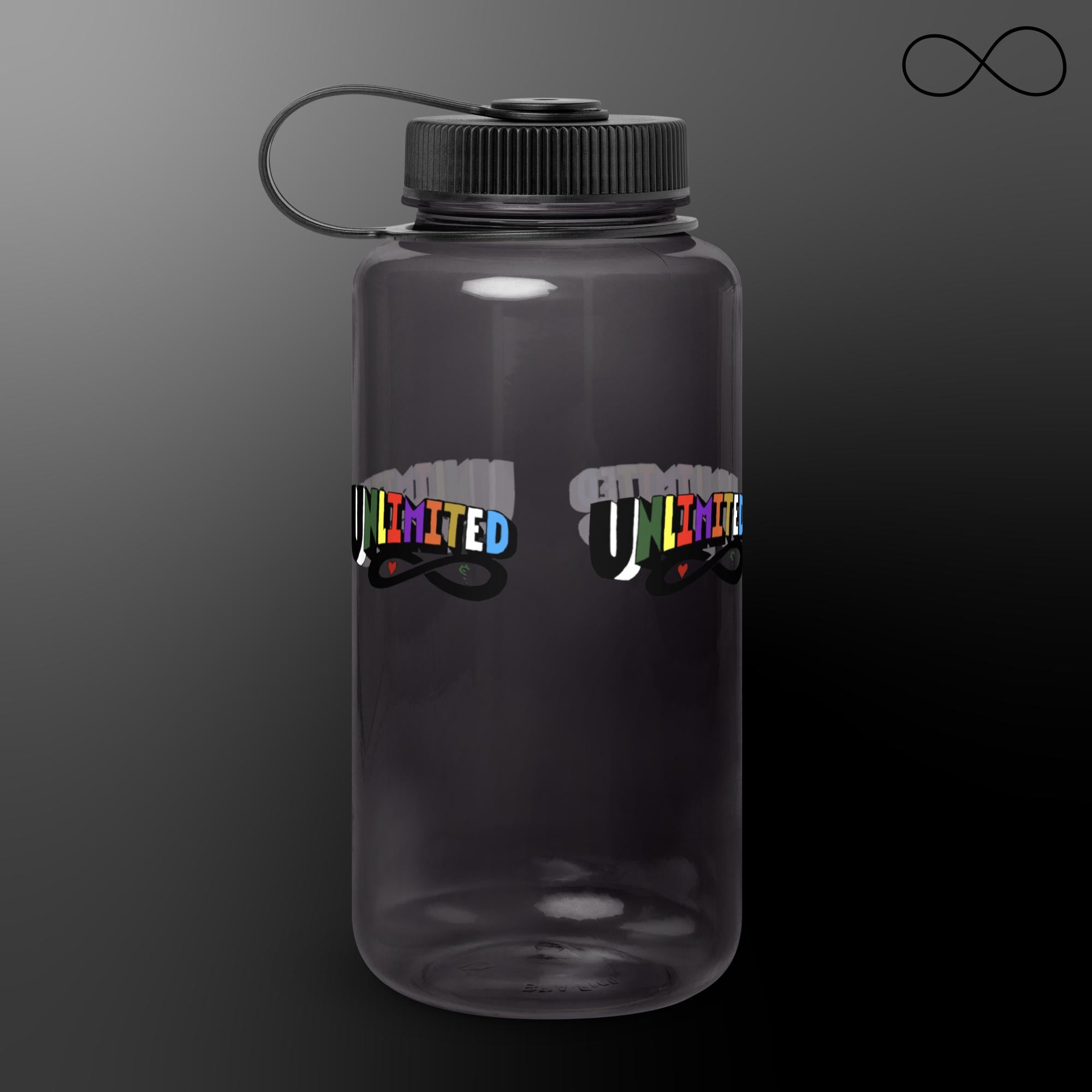 un 1 Wide mouth plastic water bottle