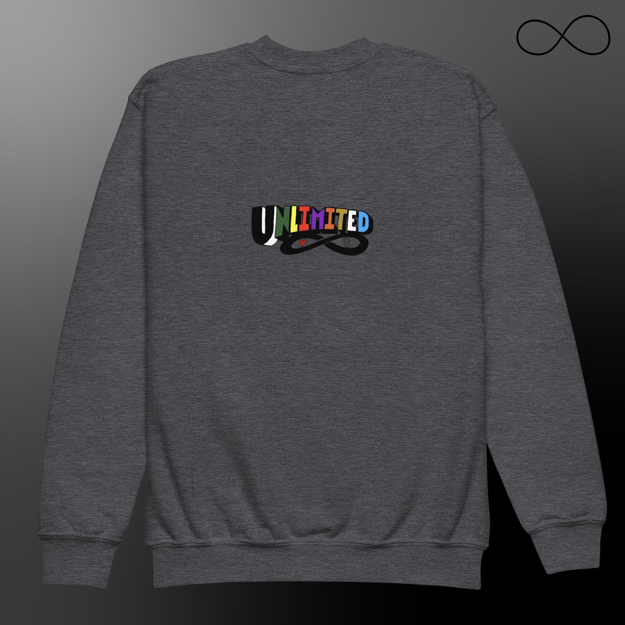 UN 1 -CREE8 Youth crewneck sweatshirt