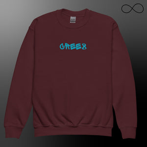 UN 1 -CREE8 Youth crewneck sweatshirt