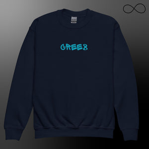 UN 1 -CREE8 Youth crewneck sweatshirt