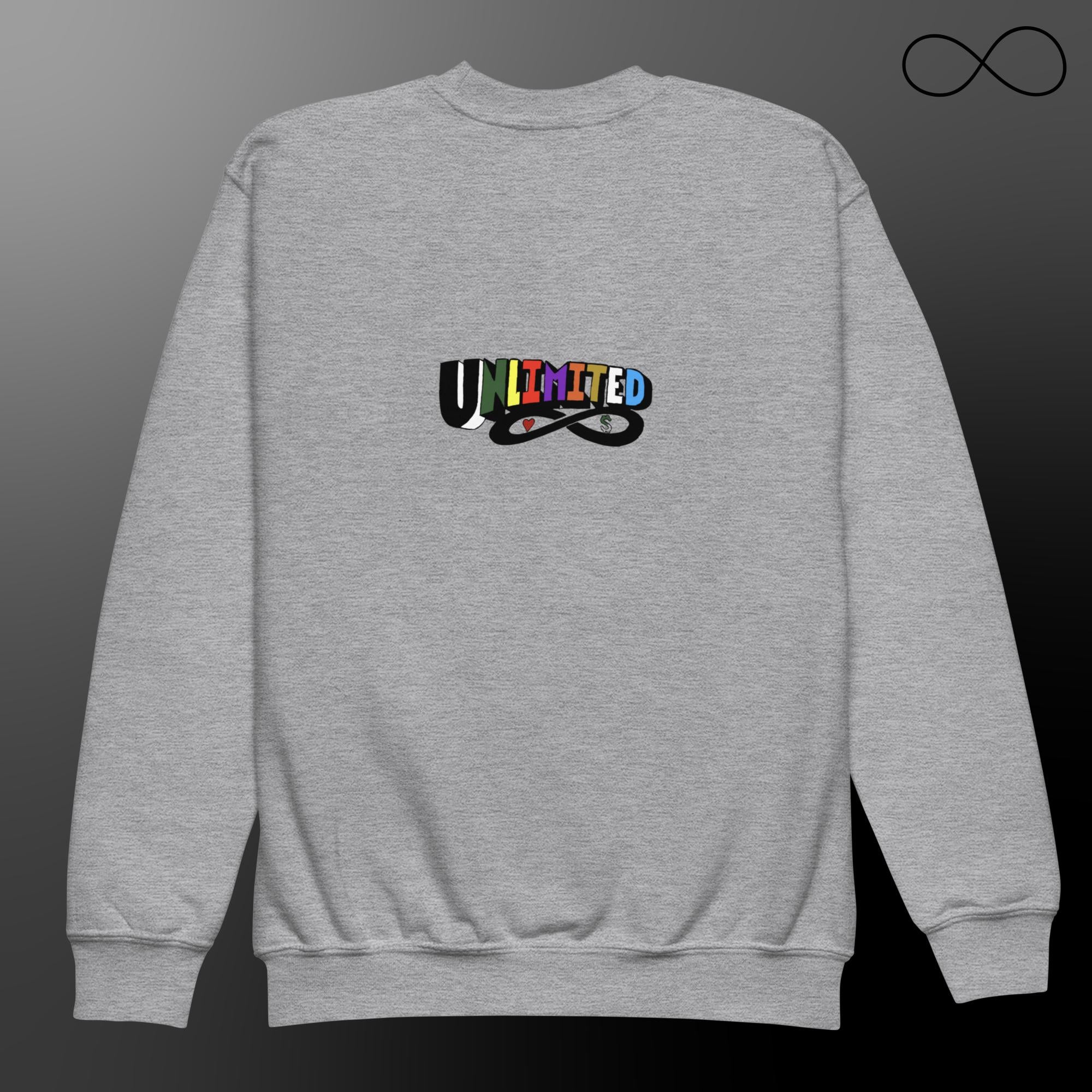 UN 1 -CREE8 Youth crewneck sweatshirt