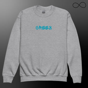 UN 1 -CREE8 Youth crewneck sweatshirt