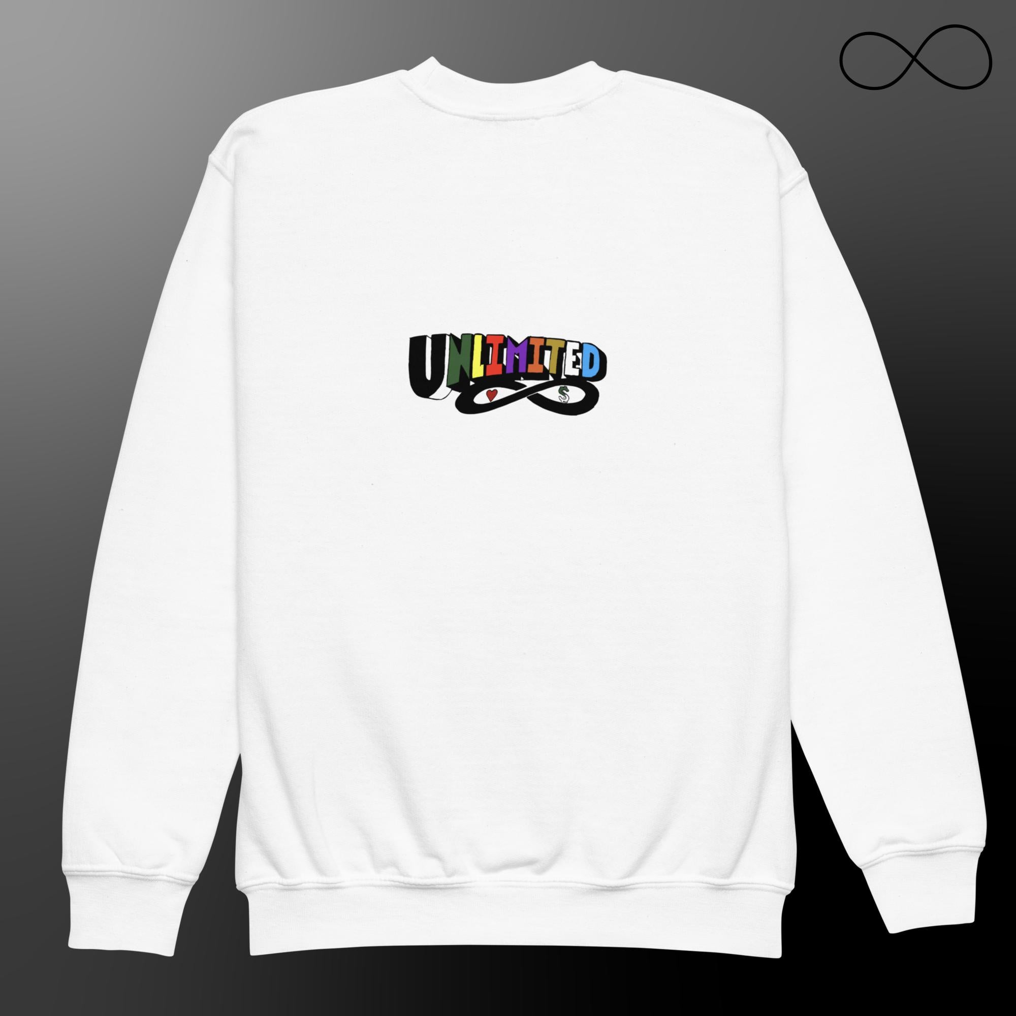 UN 1 -CREE8 Youth crewneck sweatshirt